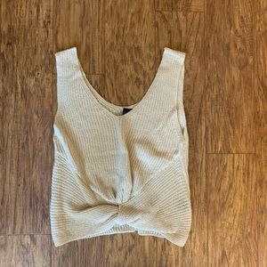 NWOT Twist Front Knit Tank